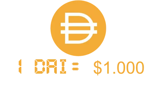 1DAI = $1 1DAI = $1