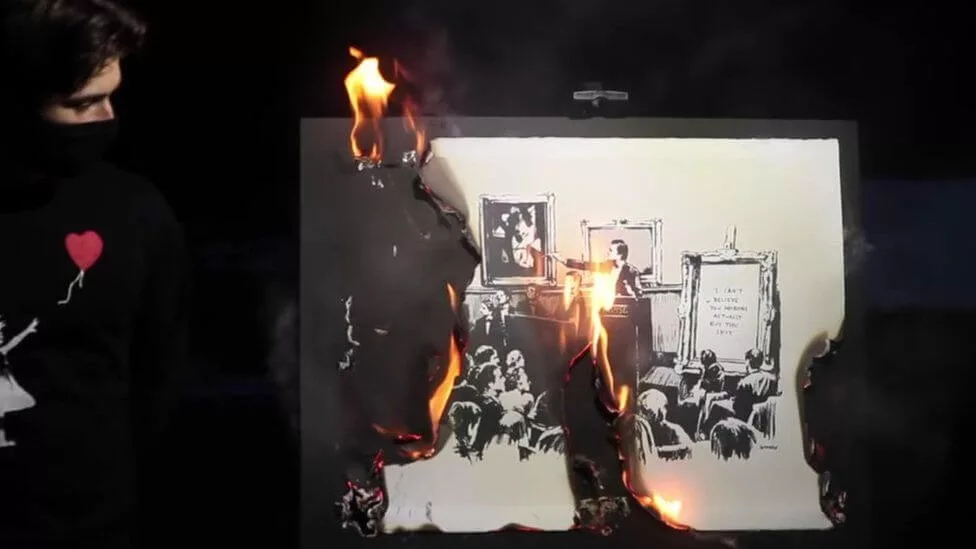 burnt banksy