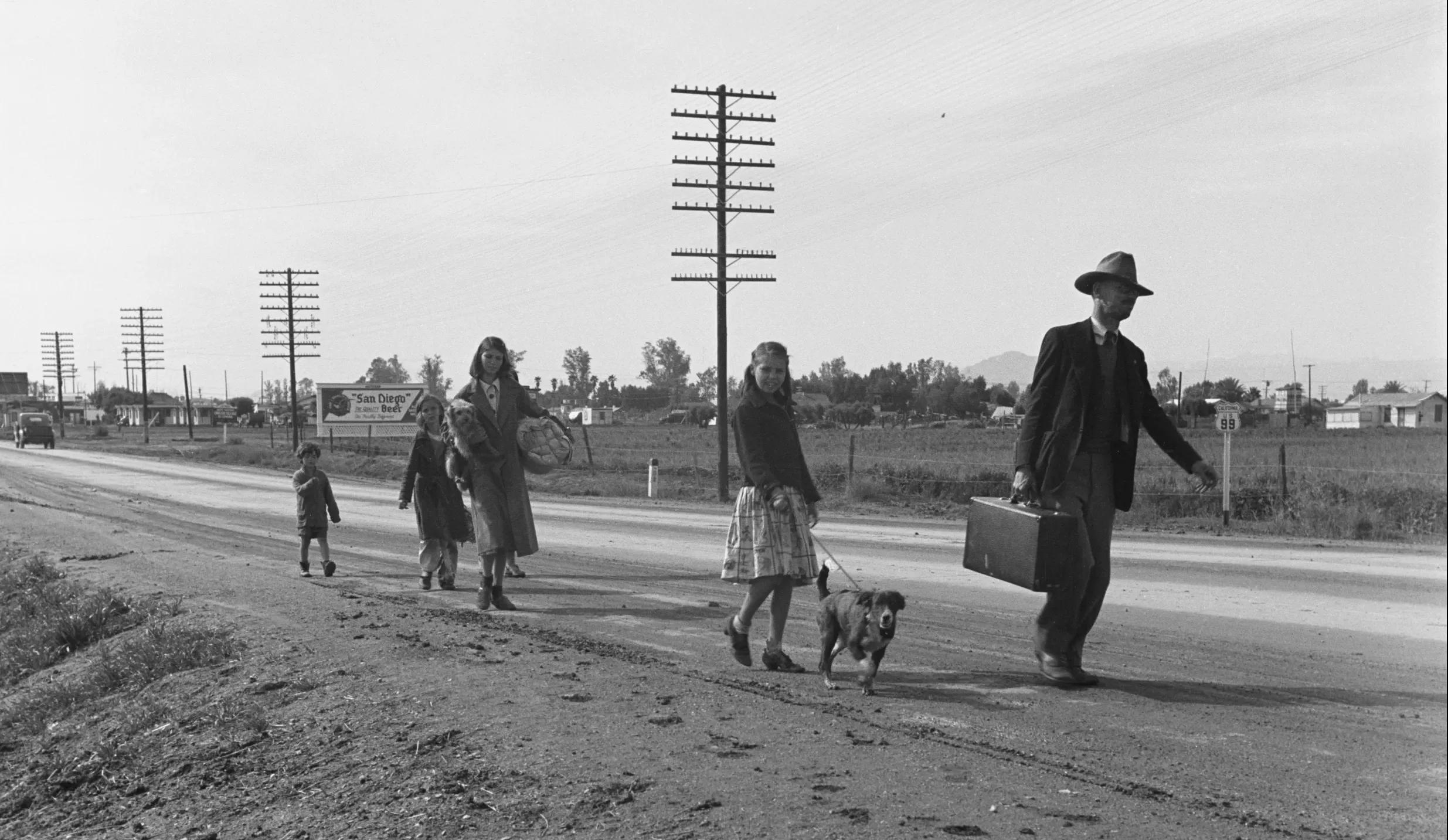 سال ۱۹۳۹ میلادی، از یک خانوادهٔ ۵ نفرهٔ آمریکایی که به دلیل رکود بزرگ، بی‌خانمان شدند.