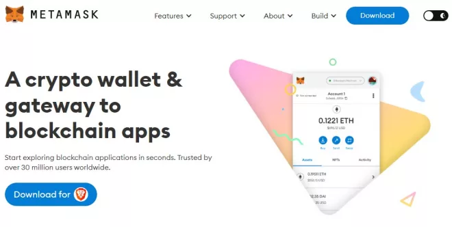A crypto wallet & gateway to blockchain apps