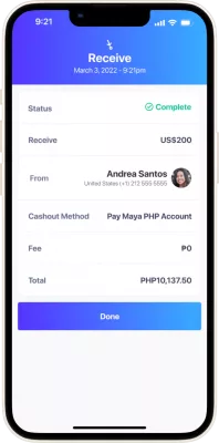 Receive Remittance Receive Remittance