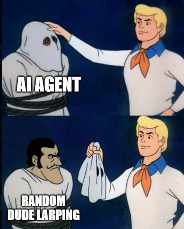 Sometimes it’s hard to tell the difference between bots and humans. (X) Sometimes it’s hard to tell the difference between bots and humans. (X)