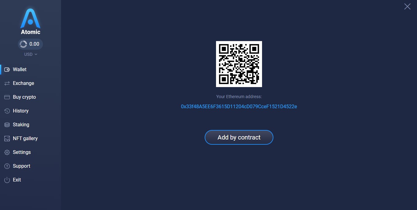 add by contract atomic wallet add by contract atomic wallet