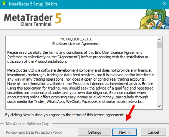 installing MT5 on windows 01 installing MT5 on windows 01