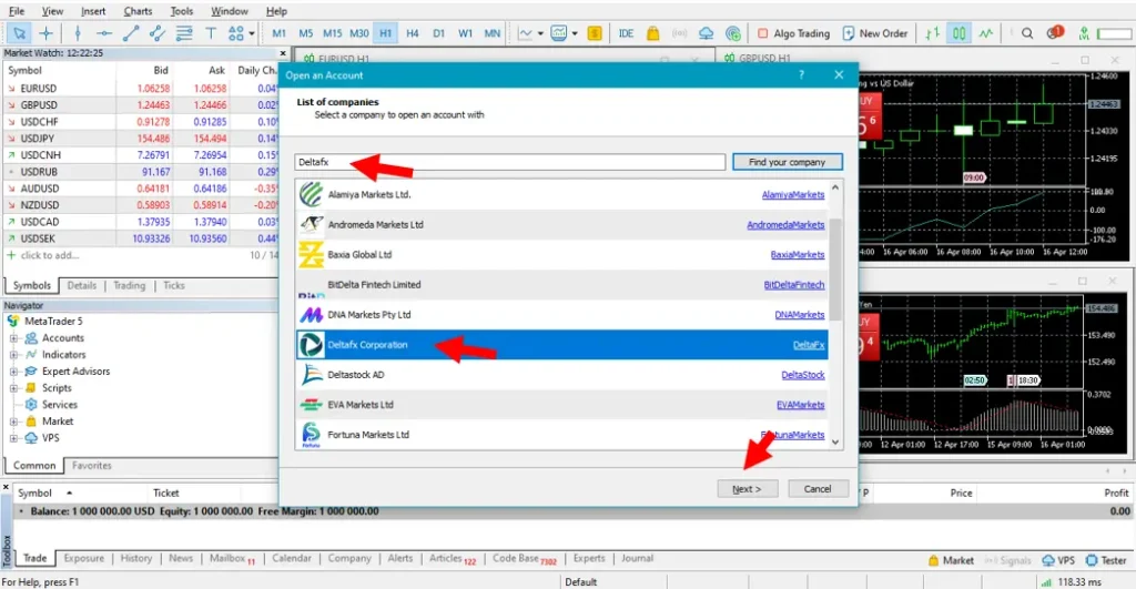 login to broker account in Metatrader5 02 login to broker account in Metatrader5 02