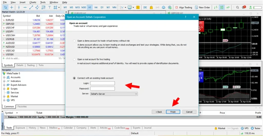 login to broker account in Metatrader5 03 login to broker account in Metatrader5 03