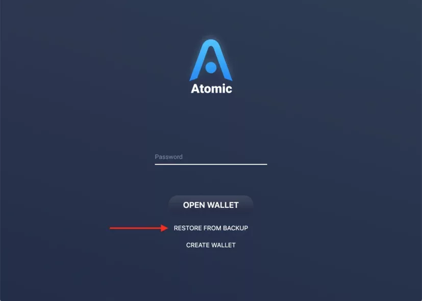 Restore from Backup atomic wallet Restore from Backup atomic wallet