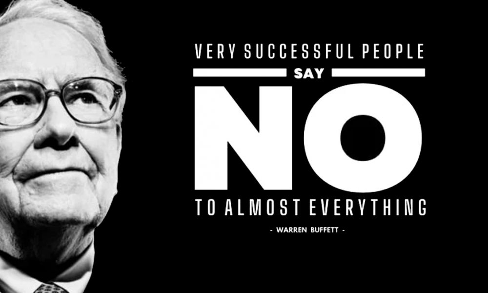 نقل قولی از وارن بافت: نظم و انضباط و نه گفتن!